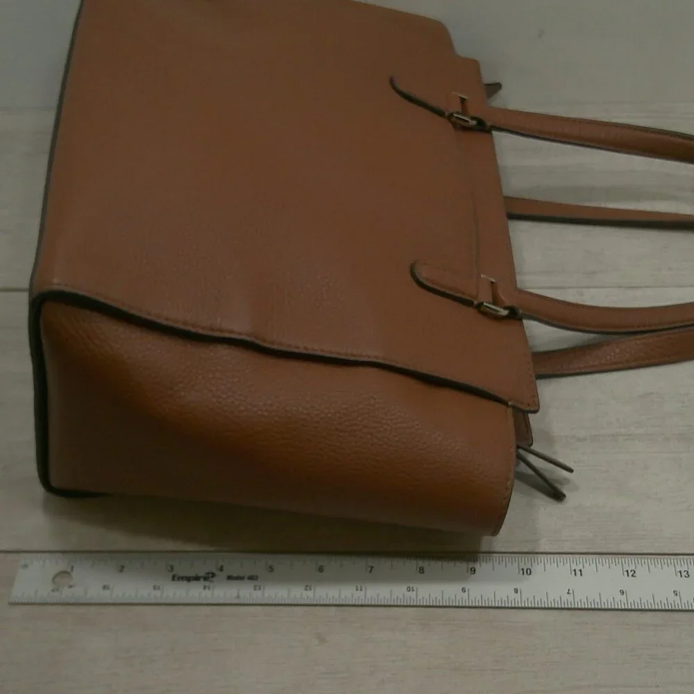 Kate Spade Jackson Satchel Gingerbread Minimalist Leather Bag Purse Pocketbook